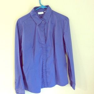 Royal Blue Work Blouse